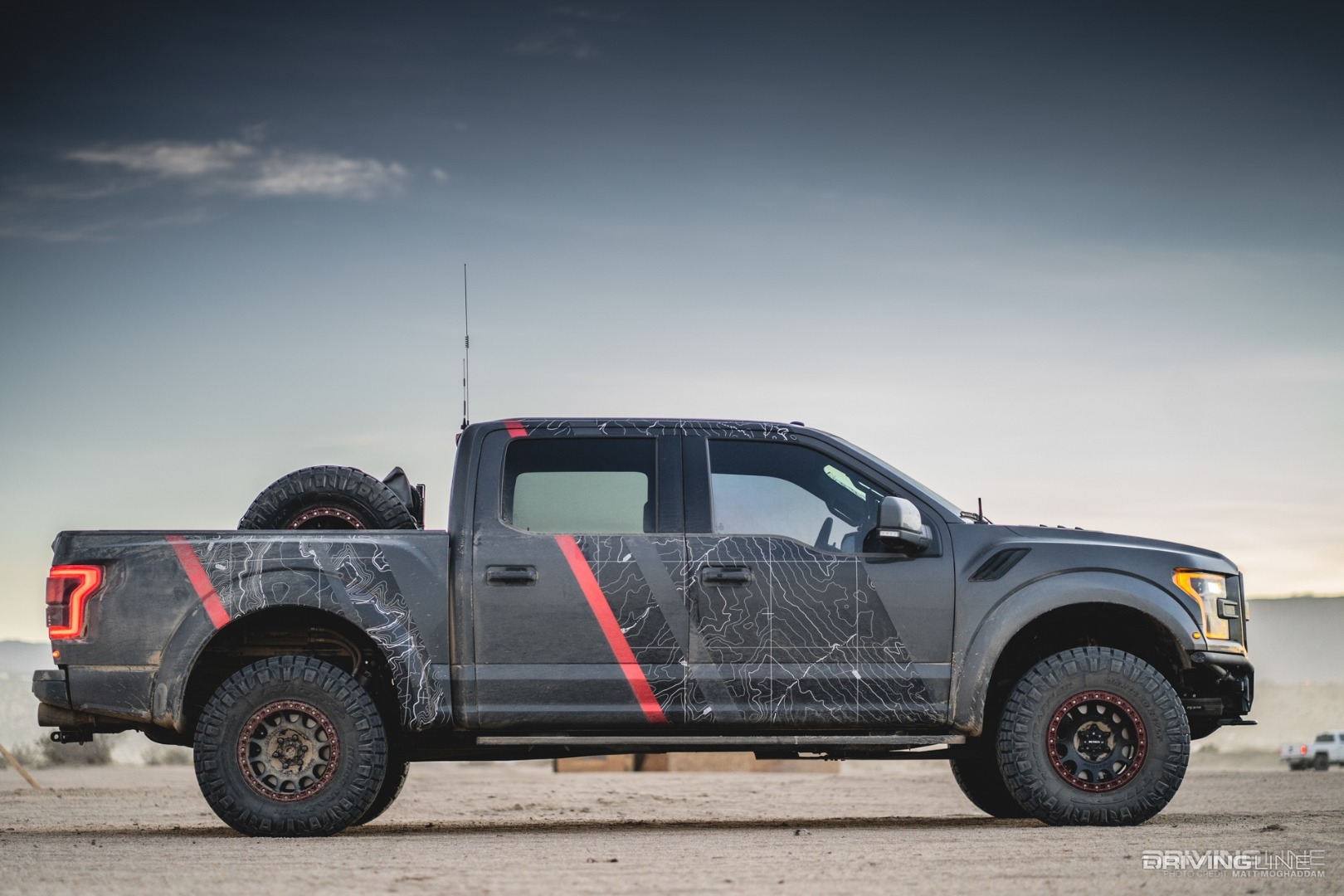 Ford Raptor on Nittos for overlanding