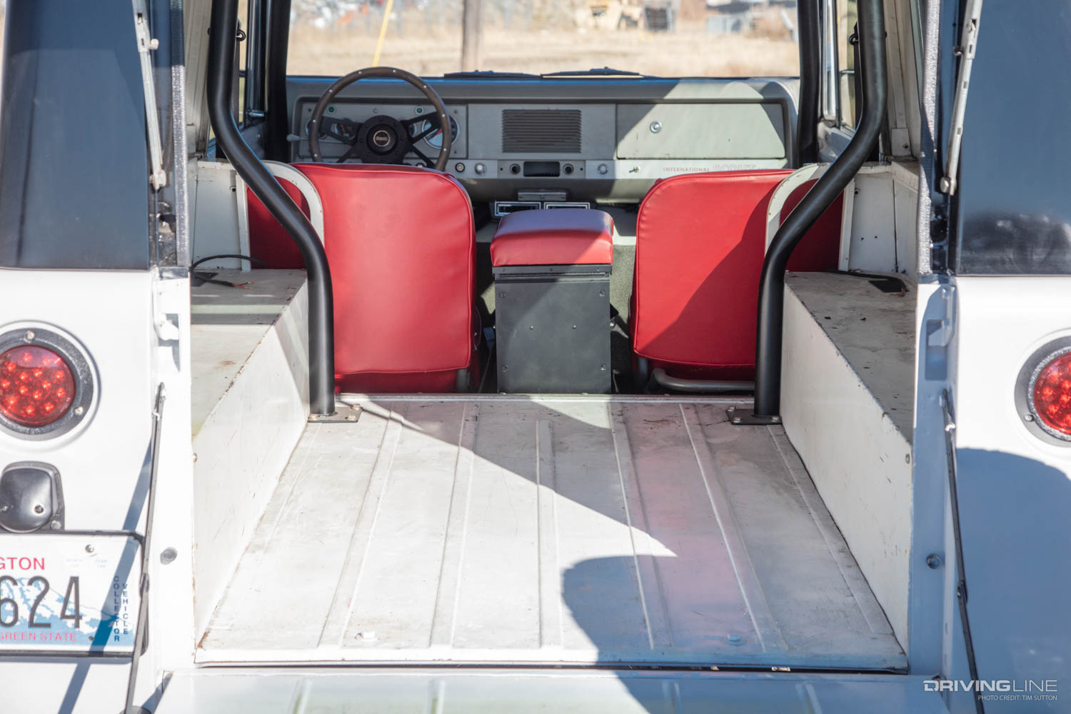 Bed area of Restomod LS-Swapped Scout 4x4 Custom