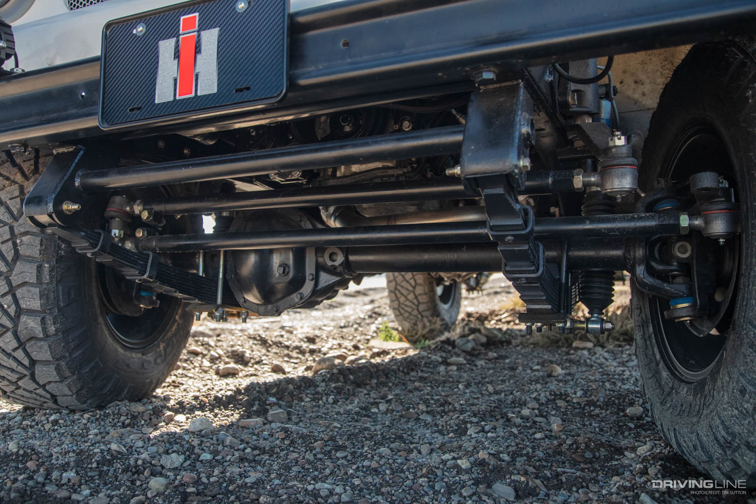 Restomod LS-Swapped Scout 4x4 Custom front end suspension detail