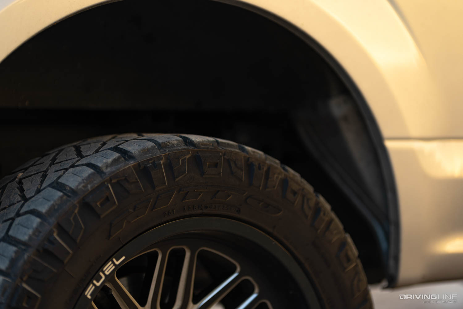 sidewall and tread detail of Nitto Ridge Grappler tire