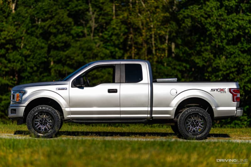level lifted Ford F-150 on Nitto Ridge Grappler Tires
