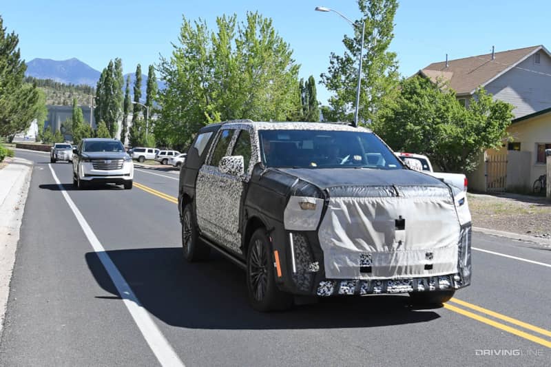 Spy Photos: New Cadillac Escalade-V front end detail