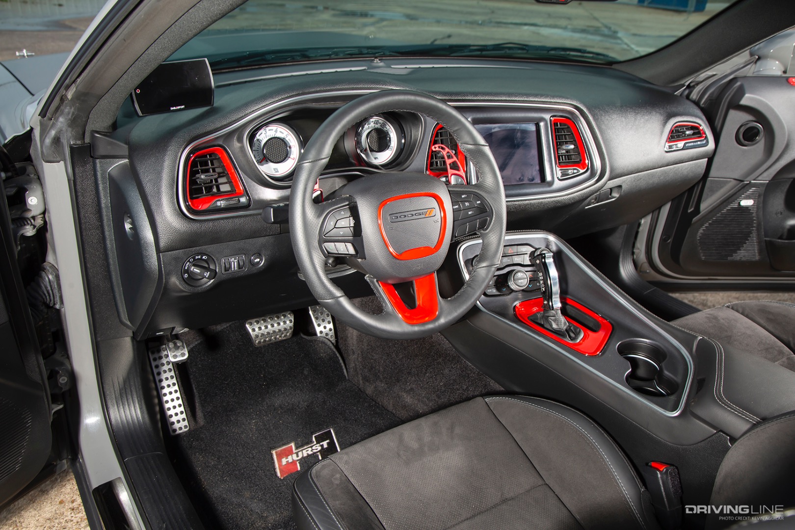 Dash of Andrew Lowe's '18 Dodge Challenger T/A