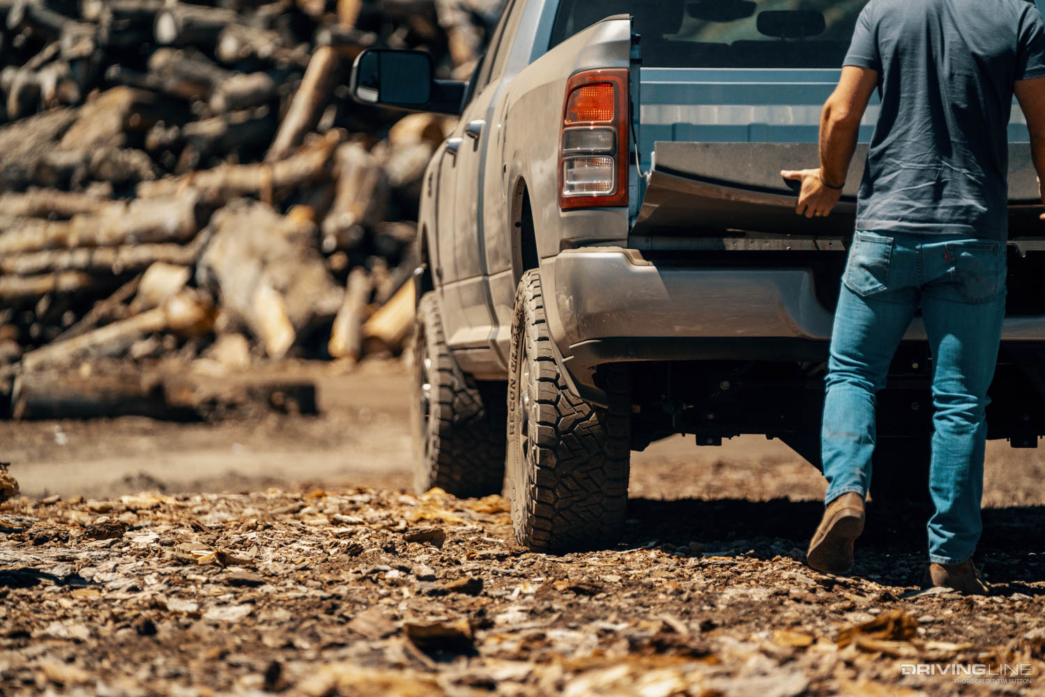 Nitto Recon Grappler A/T tire on pickup truck