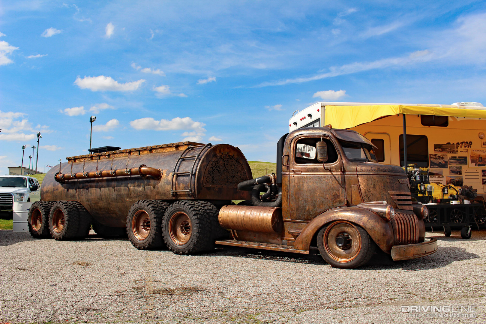 Hauk Designs 1946 Chevy Cummins Cab Over Semitruck