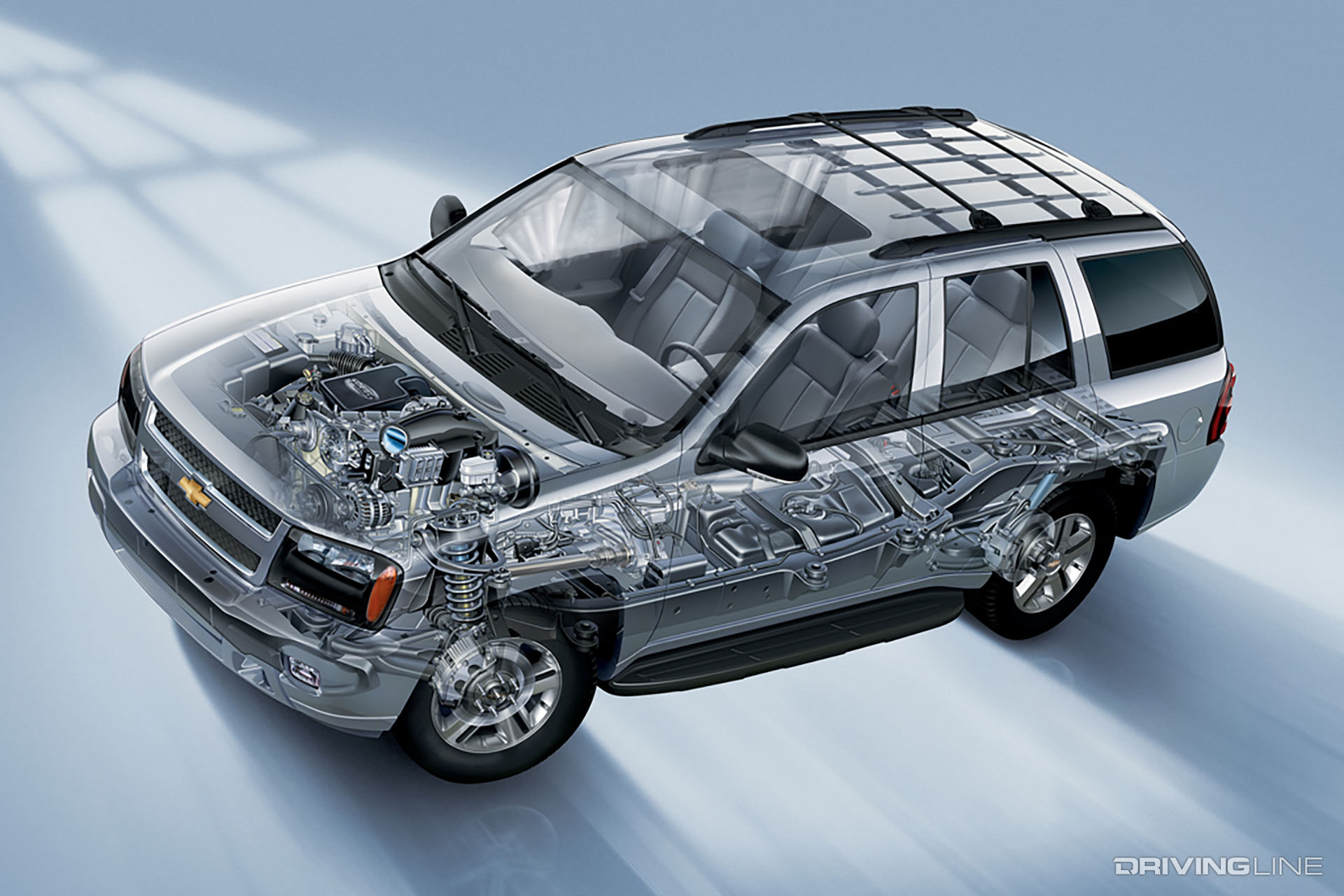 Chevy Trailblazer Cut Away Illustration