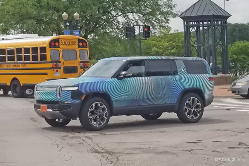 Rivian R1S Testing on Road