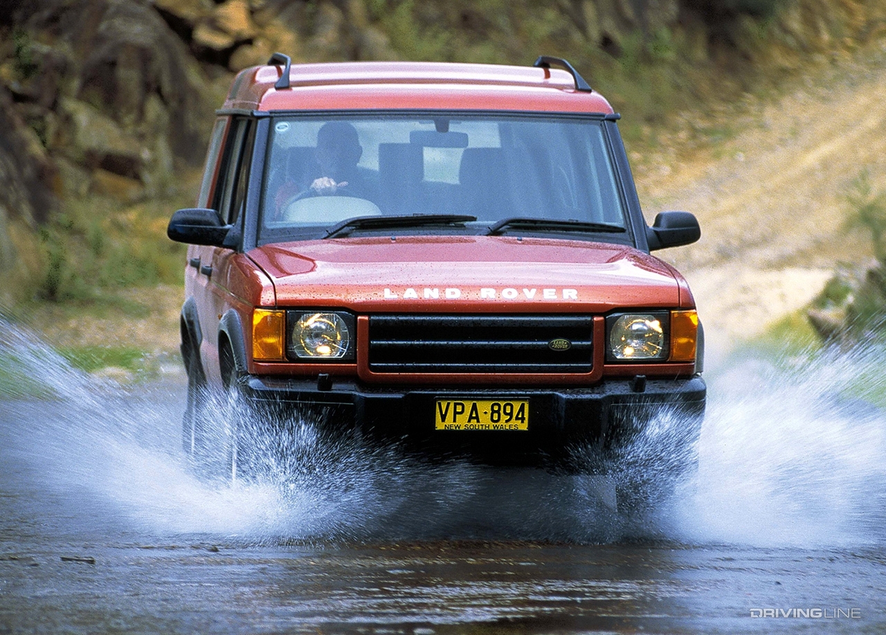 Land Rover Discovery water blast