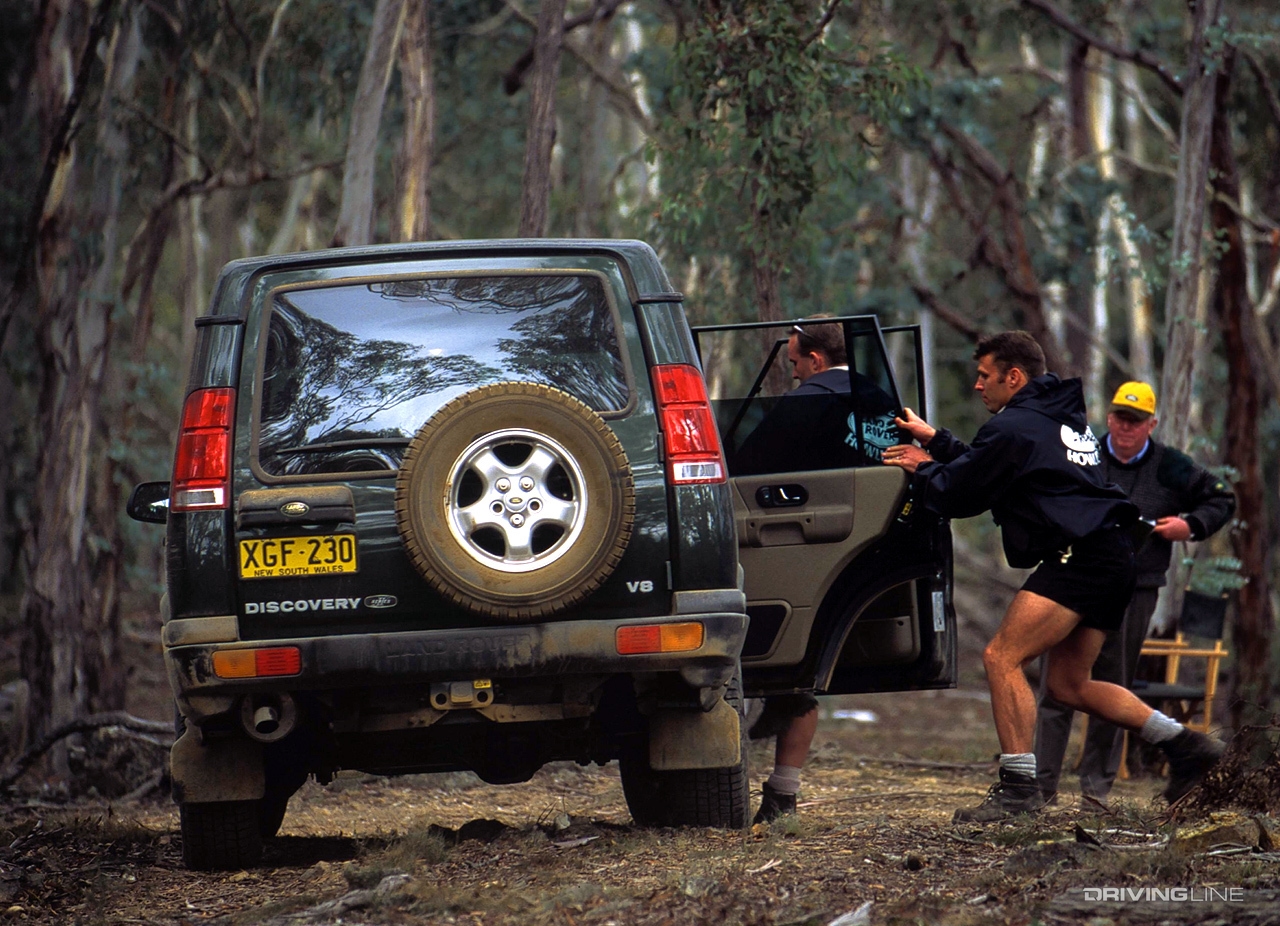 Land Rover Discovery II forest path