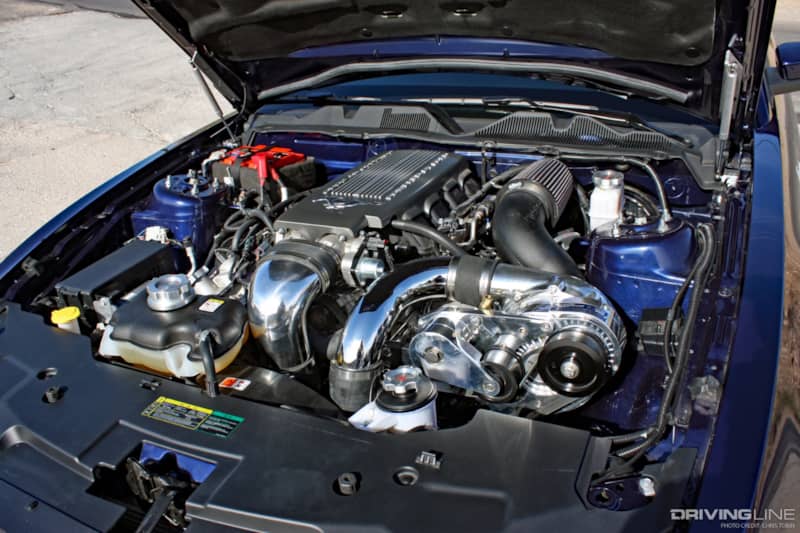 BLUE BY YOU Supercharged 2010 Ford Mustang GT 4.6L with 500