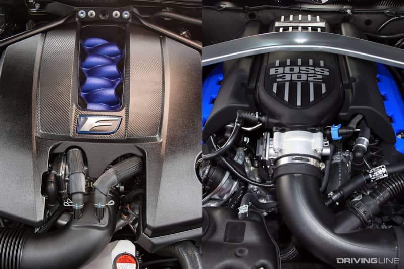 Ford Coyote vs Lexus 5.0