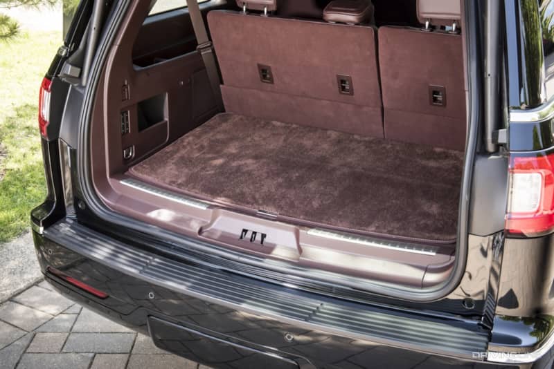 2021 Lincoln Navigator cargo area seats up
