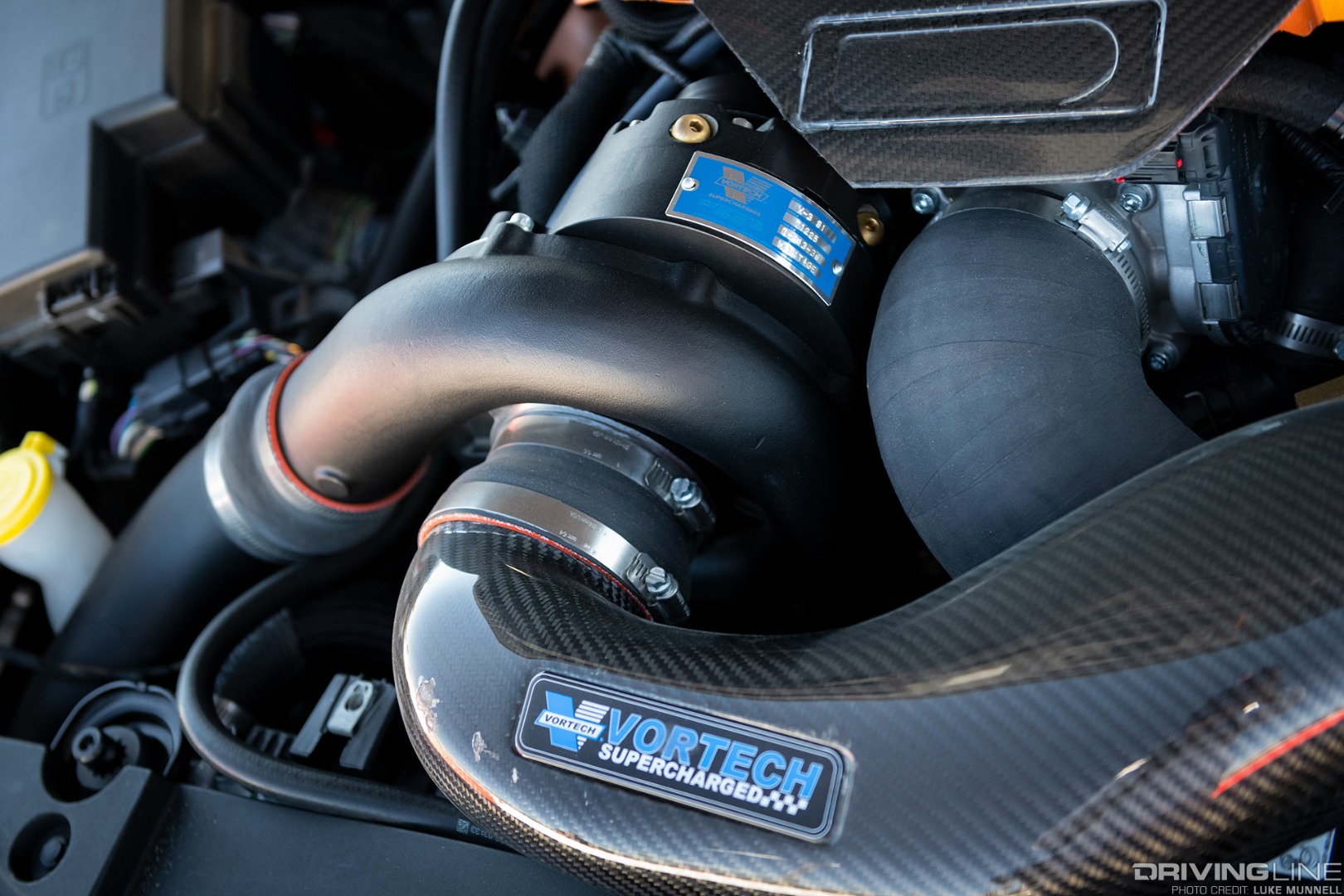 Vortech supercharger in a 2015 Mustang GT
