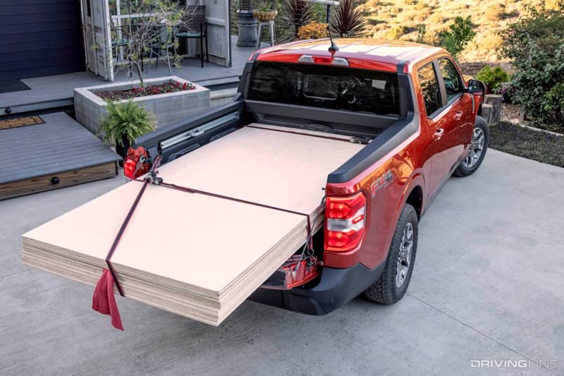 Ford Maverick lumber payload