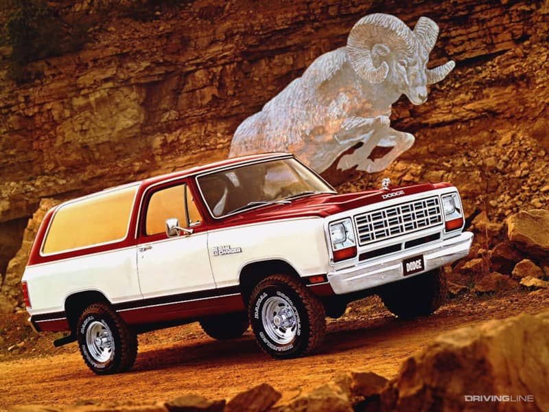 Dodge Ramcharger with glass ram