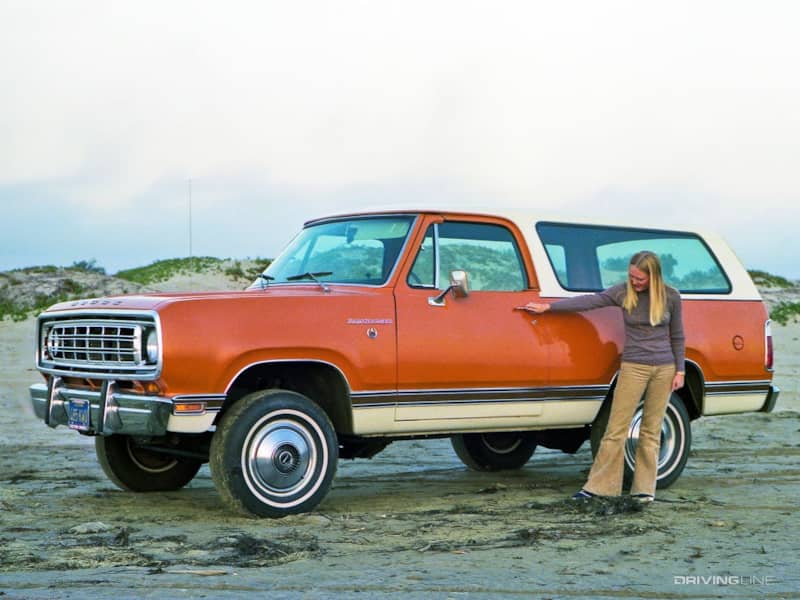 Dodge Ramcharger on beach