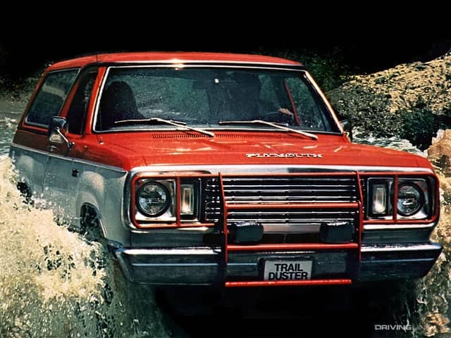 Plymouth Trail Duster water crossing