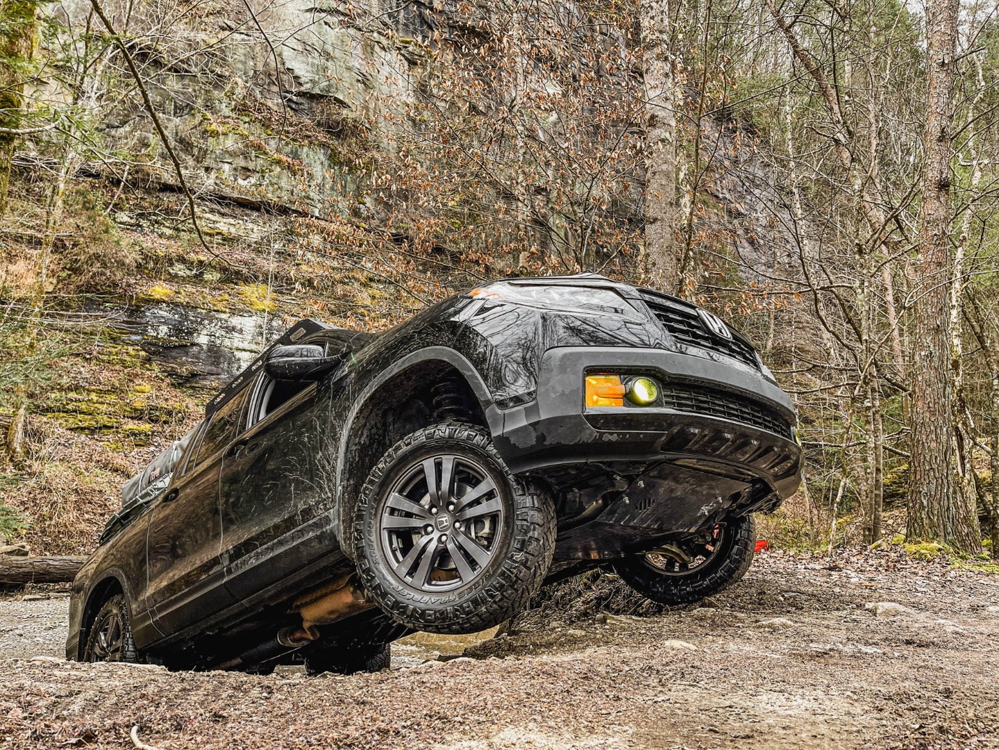 Honda Ridgeline with skid plate