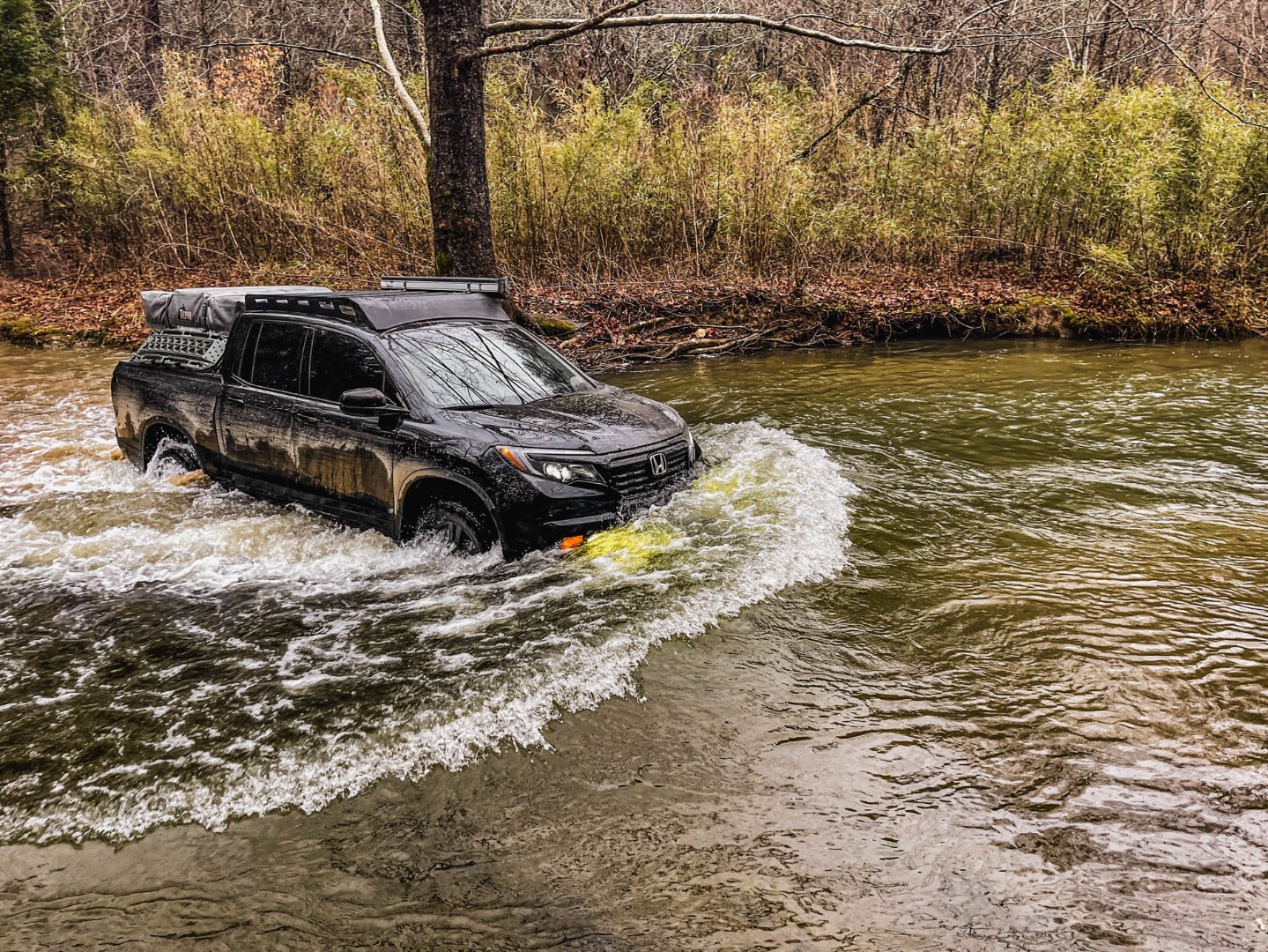 Honda Ridgeline AWD in river