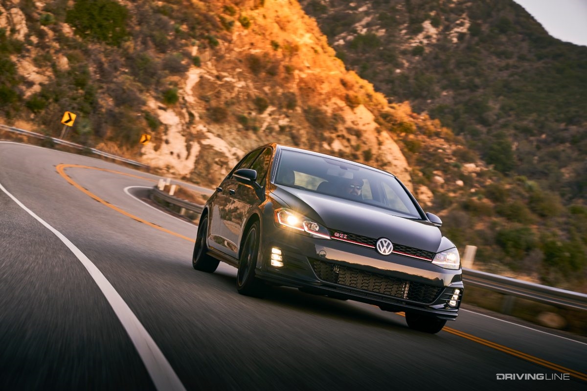 2021 VW Golf GTI in motion