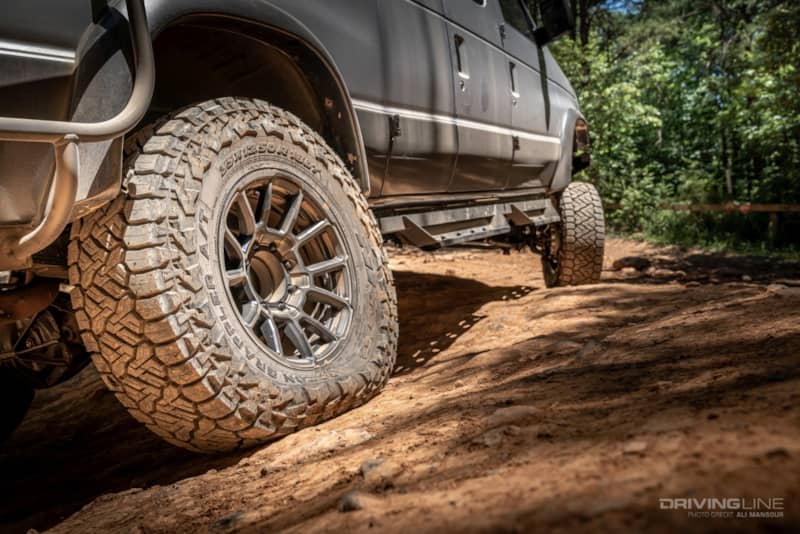 Ford E-350 4x4 Van Conversion Ujoint Offroad with Nitto Recon Grappler A/T tires