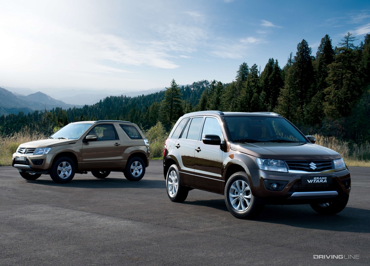 2 door and 4 door Suzuki Vitara