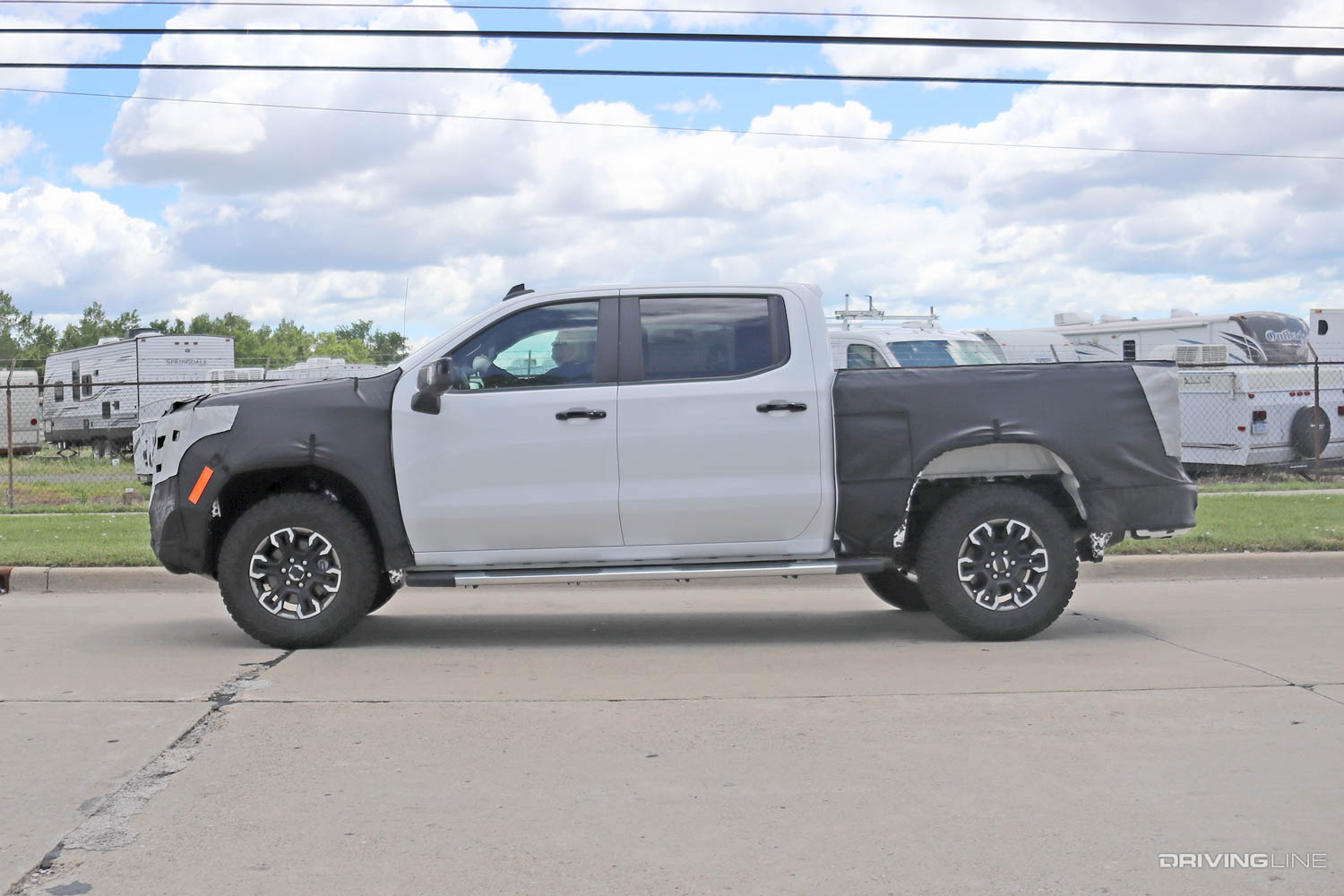 Driver Side Profile Spy Photos: Upcoming Off-Road Ready 2022 Chevy Silverado ZR2 Truck Testing on the Streets