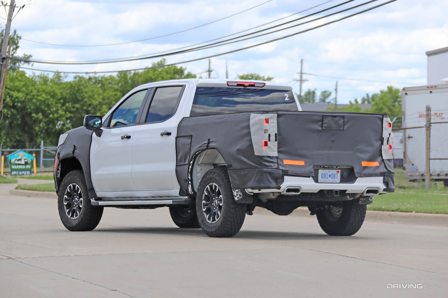 Rear driver side Spy Photos: 2022 Chevy Silverado ZR2 Truck