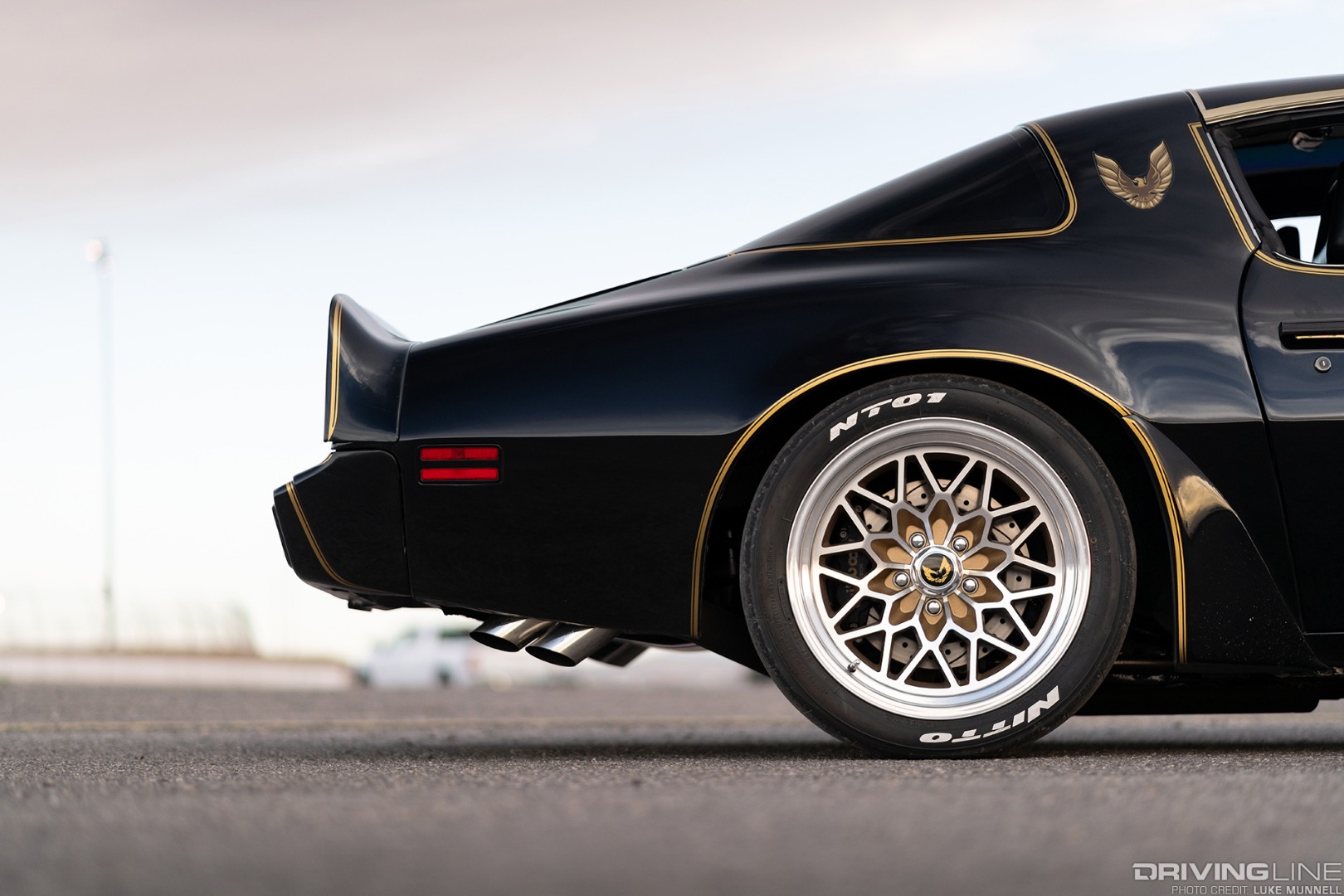 1979 Pontiac Trans Am rear wheel with Nitto NT01 Tires