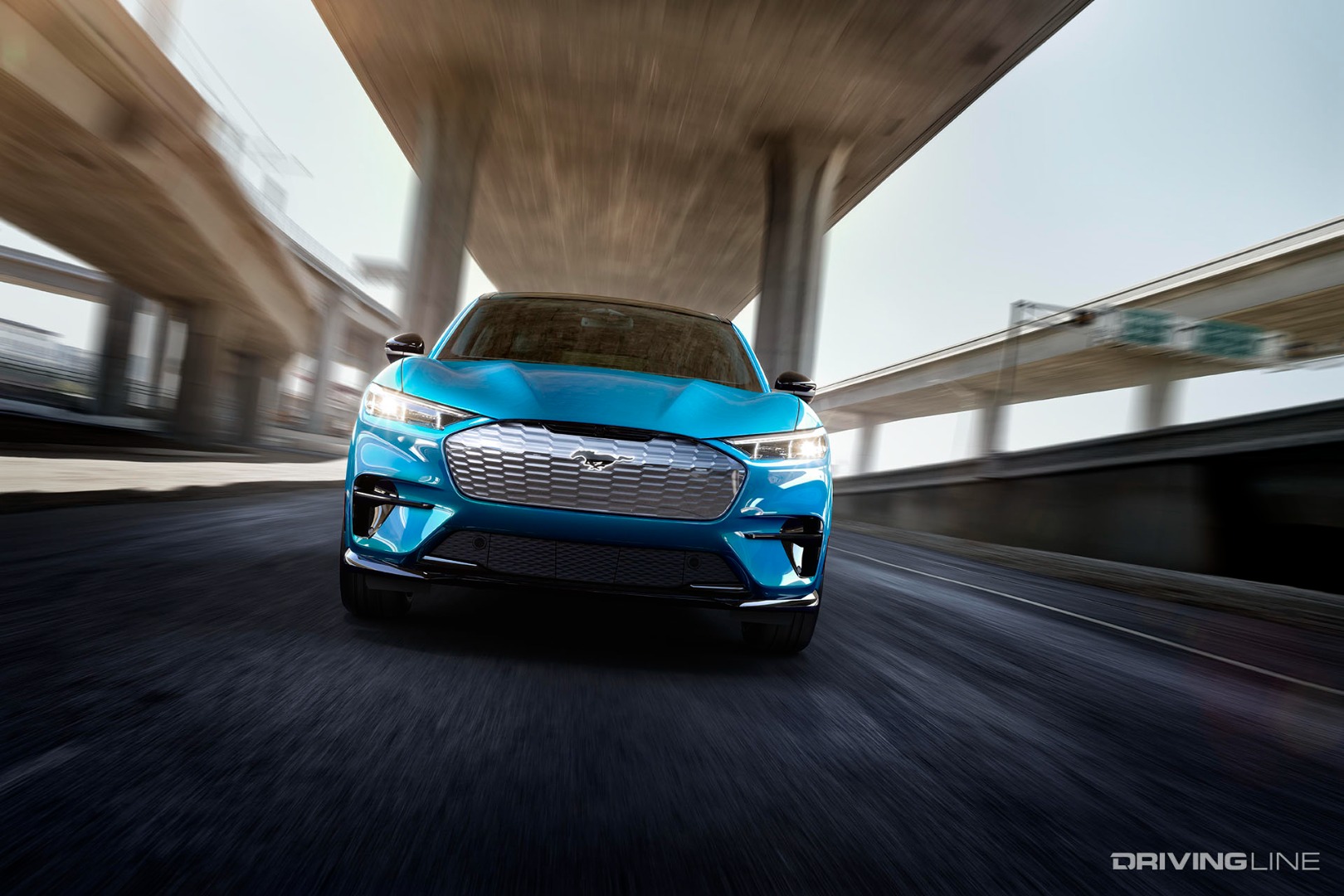 Ford Mustang Mach-E in blue