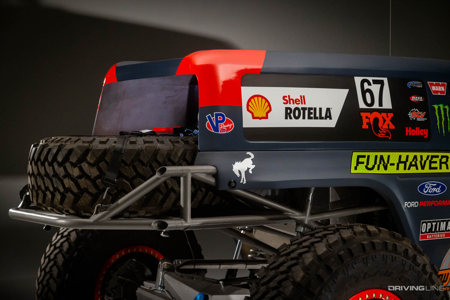 Detail of upper rear corner of Healy/Gittin 2021 Ultra4 cars