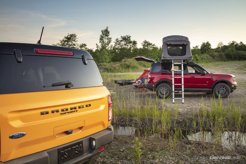 Ford Bronco Sport camping