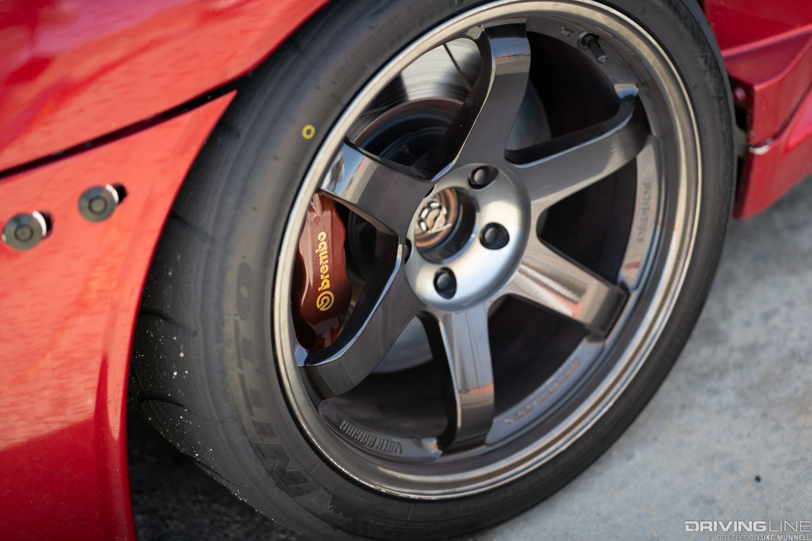 Nitto NT01 tires on a 2008 Mitsubishi Lancer EVO X