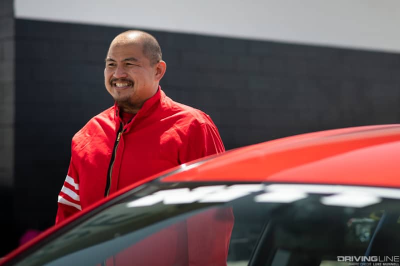 Paul Aquino about to race in Driving Line's Driver Battles series