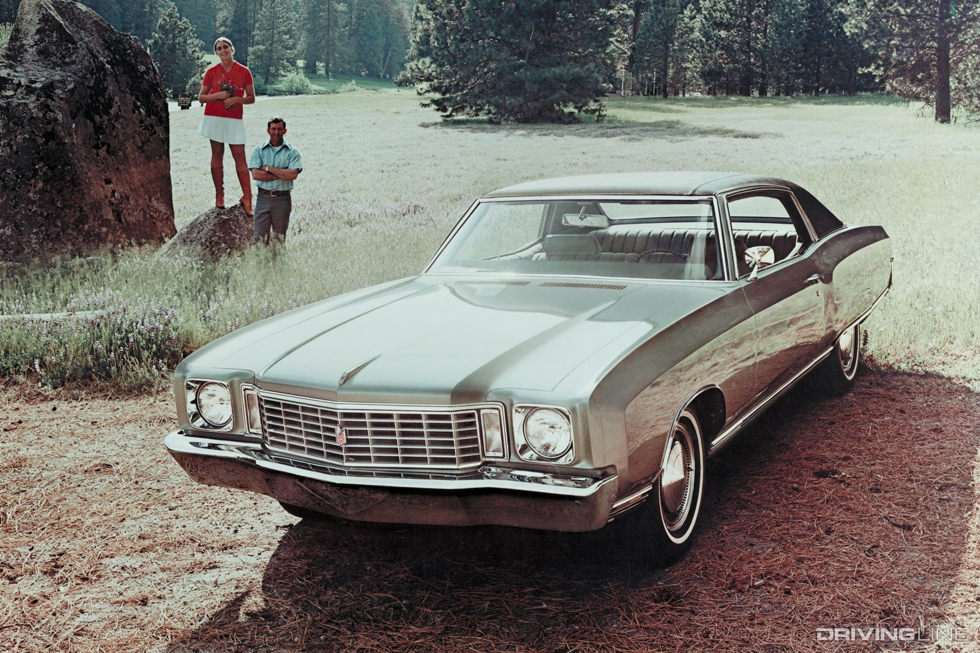Chevy Monte Carlo Silver with Fender Skirts