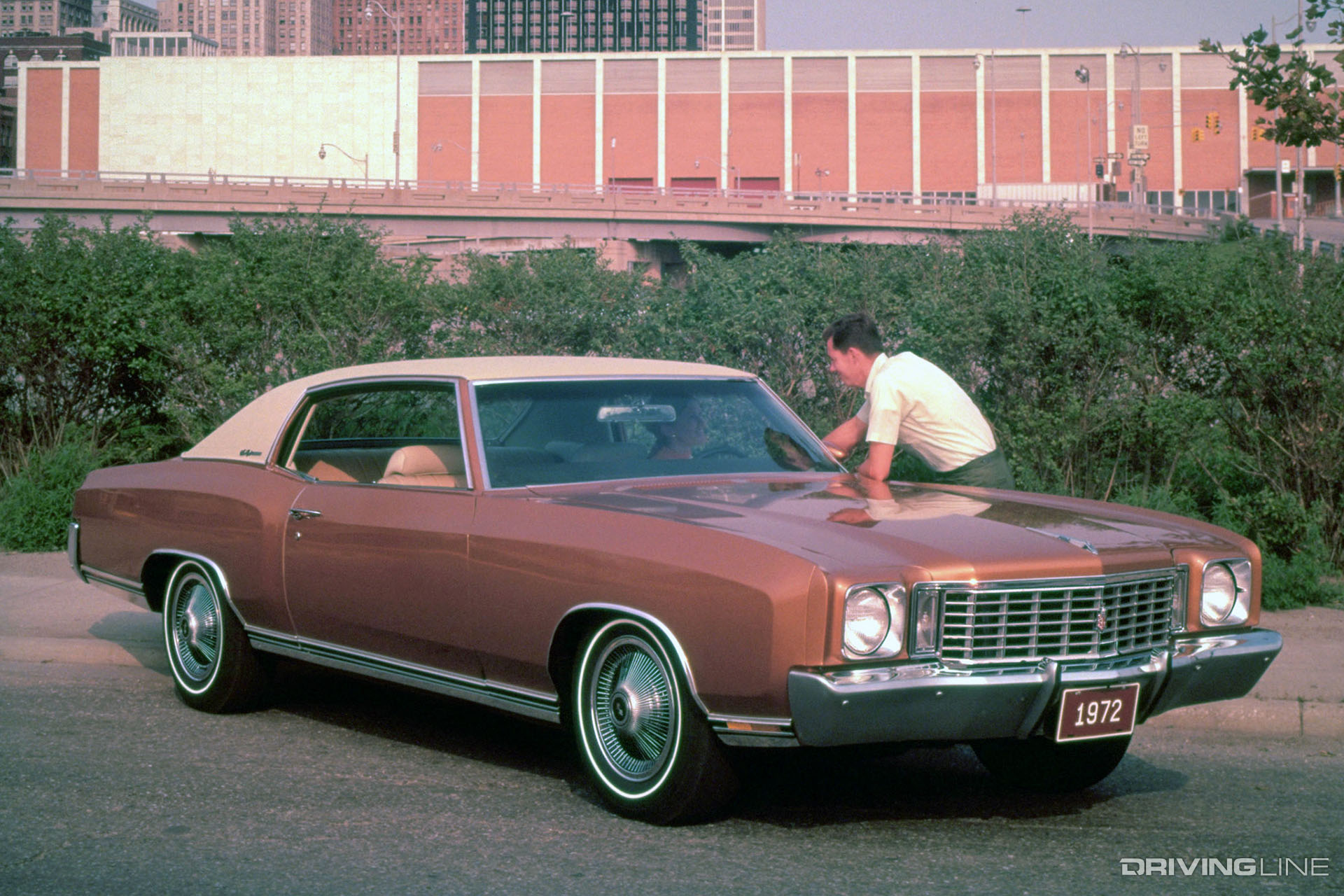 1972 Chevy Monte Carlo Gold on Tan