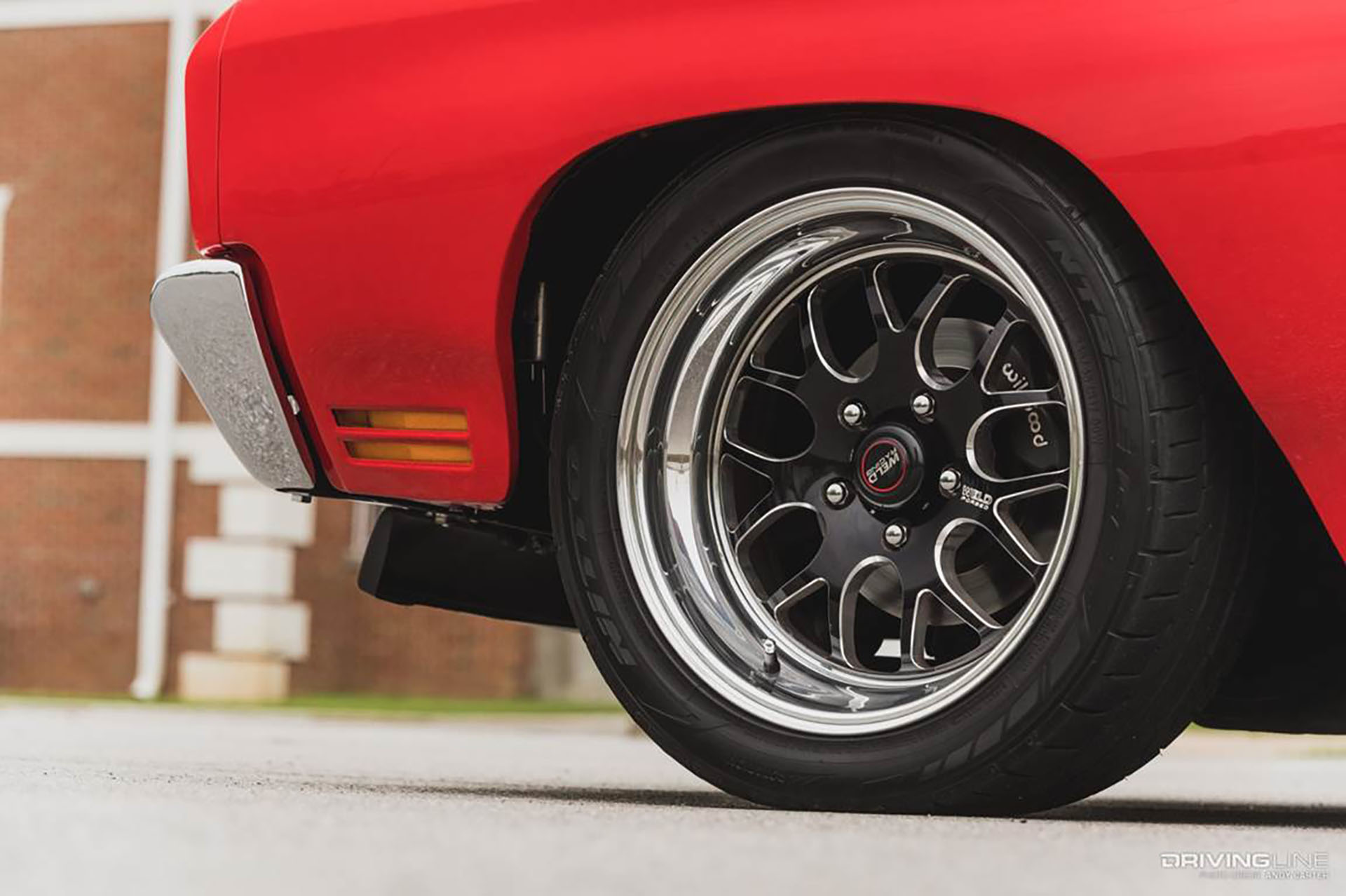 1970 Chevelle front wheel on Nitto NT555 G2 tires