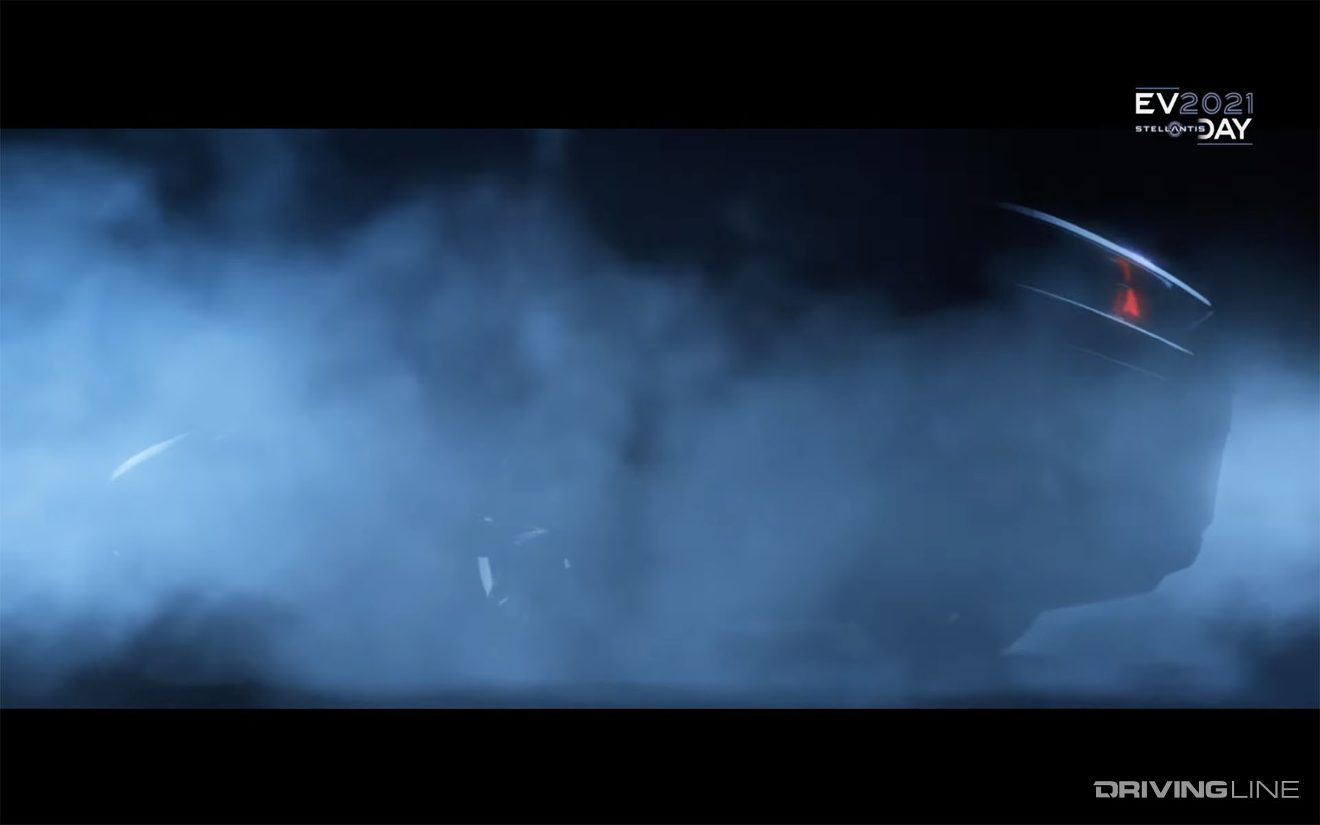 Dodge EV Muscle Car Rear View