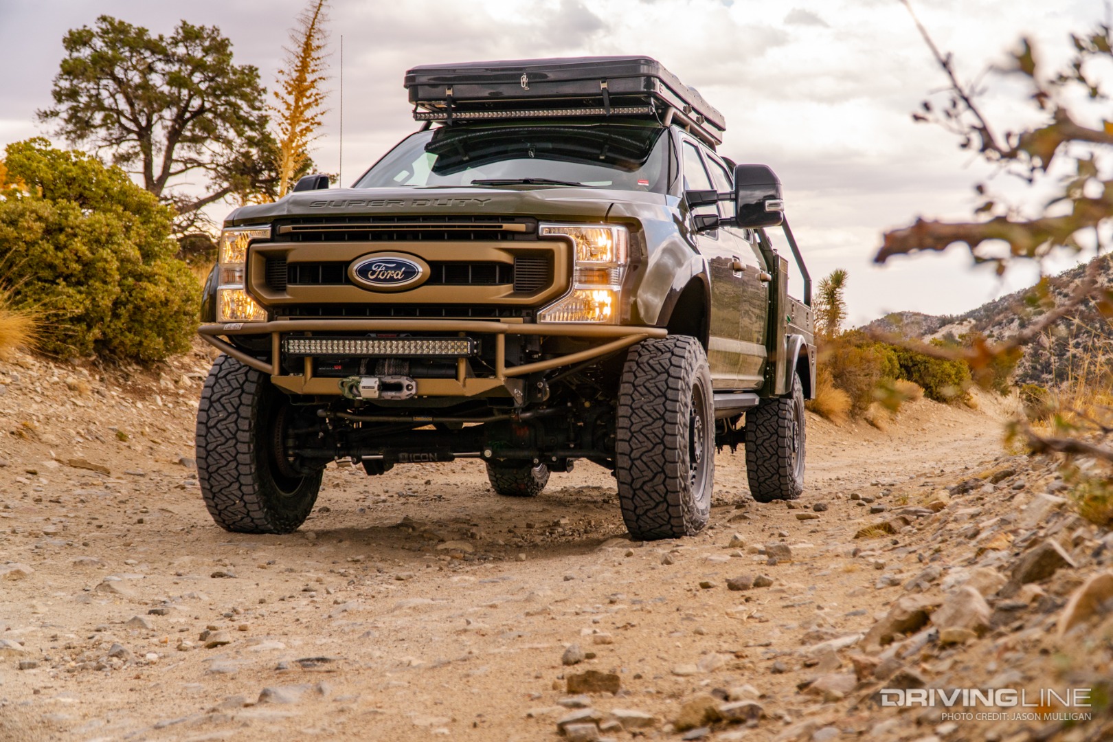 Off-Road modified Ford F-250 on Nitto Recon Grappler A/T tires