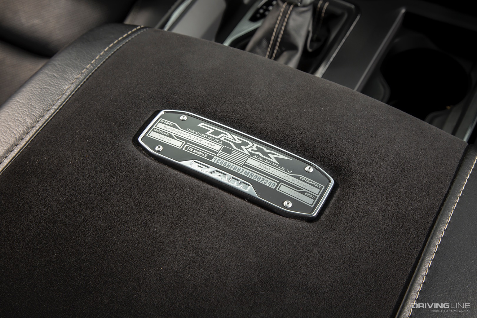 Badge of 2021 RAM TRX Truck Owned by Richard Rawlings of Gas Monkey Garage