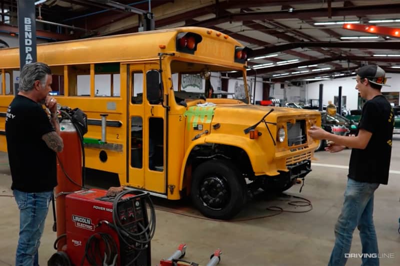Gas Monkey Garage '87 C60 School Bus Build for Raising Canes