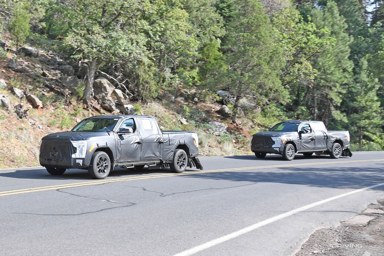 Spy Photos of two 2022 Toyota Tundra testing on public roads