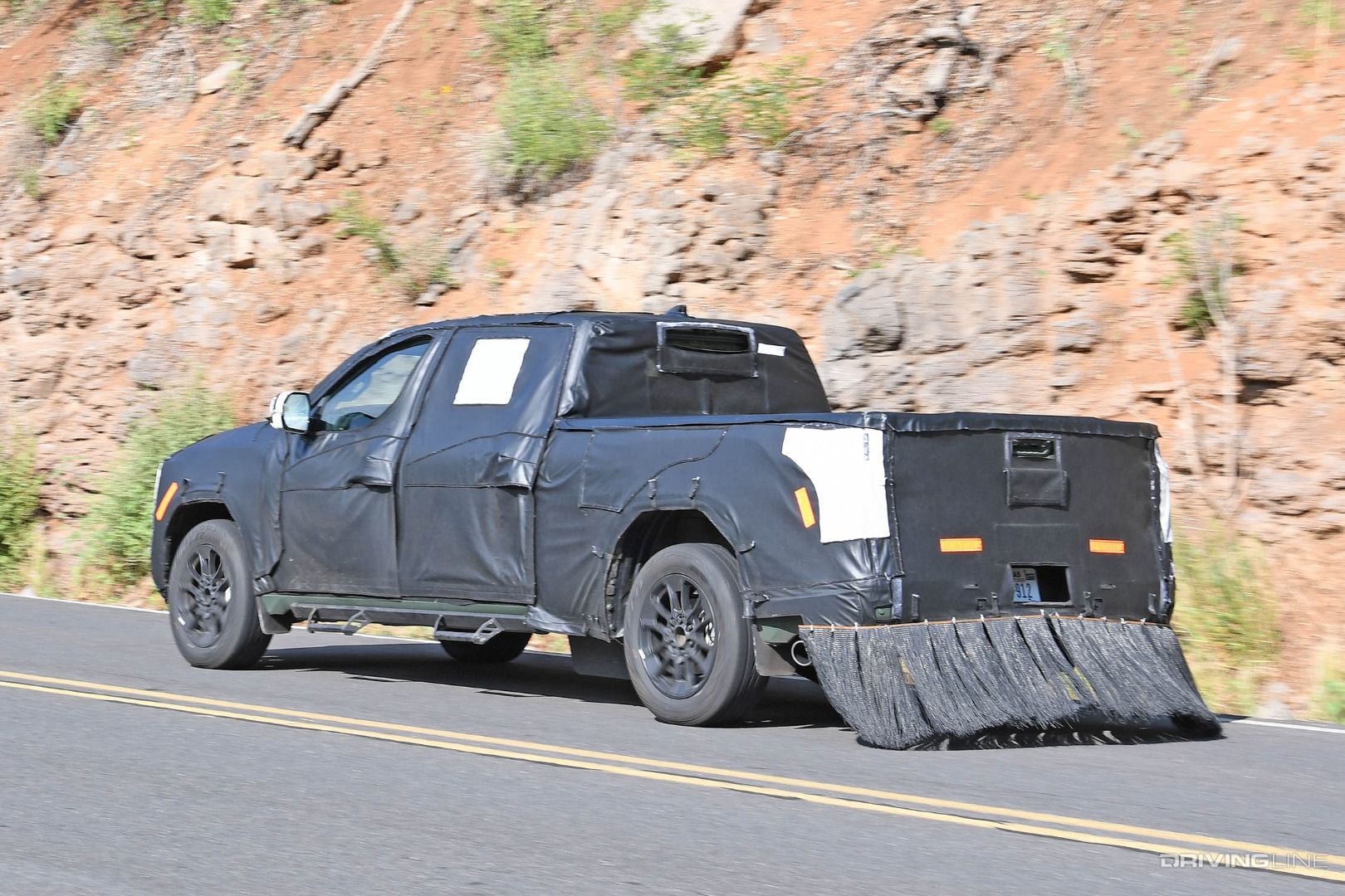 Driver side rear Spy Photos of 2022 Toyota Tundra