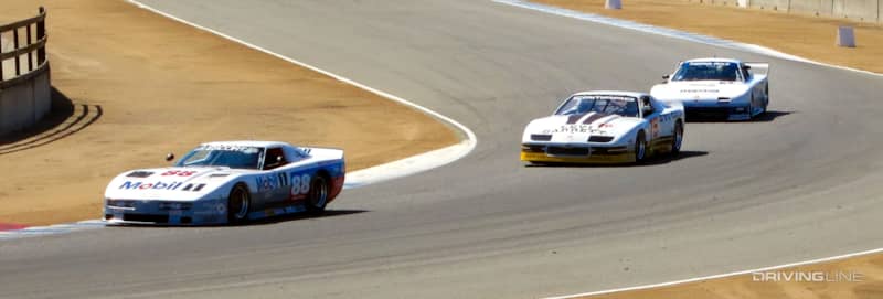 Chevrolet Camaro IMSA GTO on track Laguna Seca