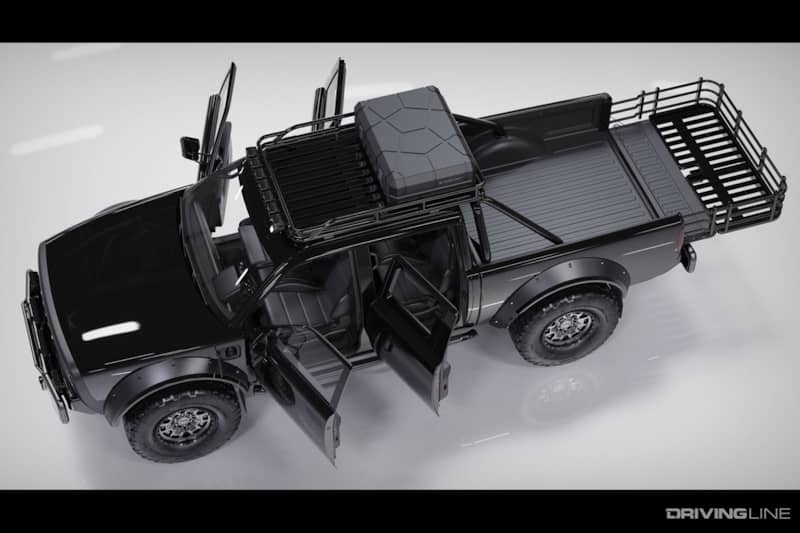 Alpha Superwolf Truck Top View