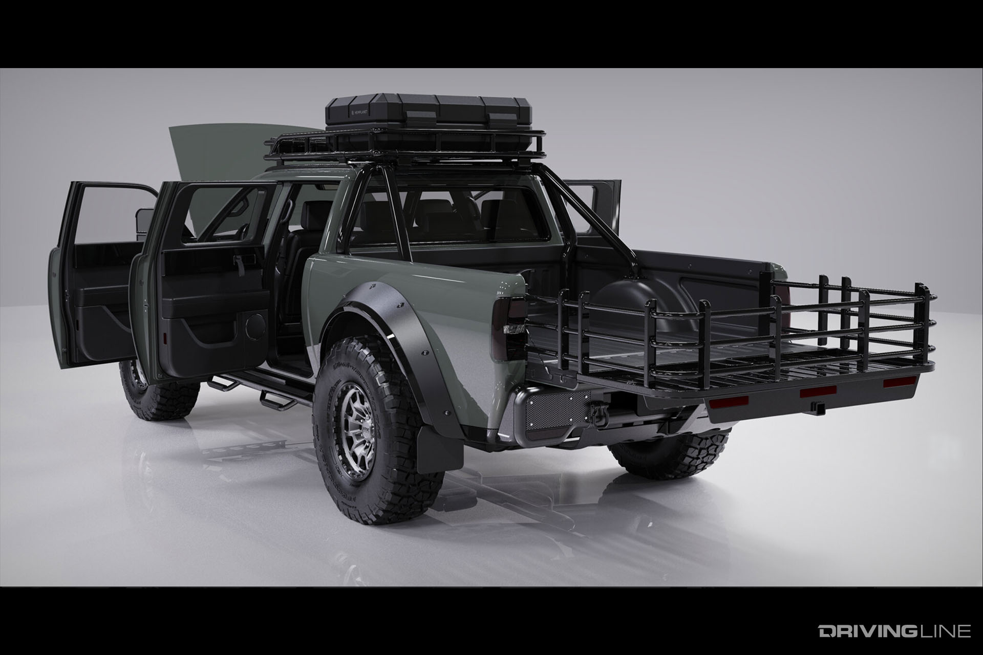 Alpha Superwolf Truck Rear View