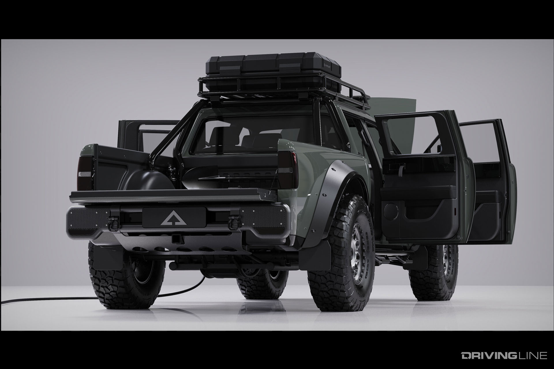 Alpha Superwolf Truck Rear View