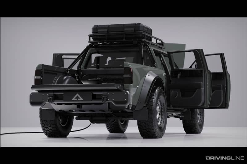 Alpha Superwolf Truck Rear View