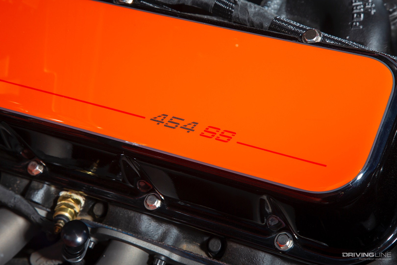 Valve Cover of Jason Hill's OBS Chevy 454 SS Pickup