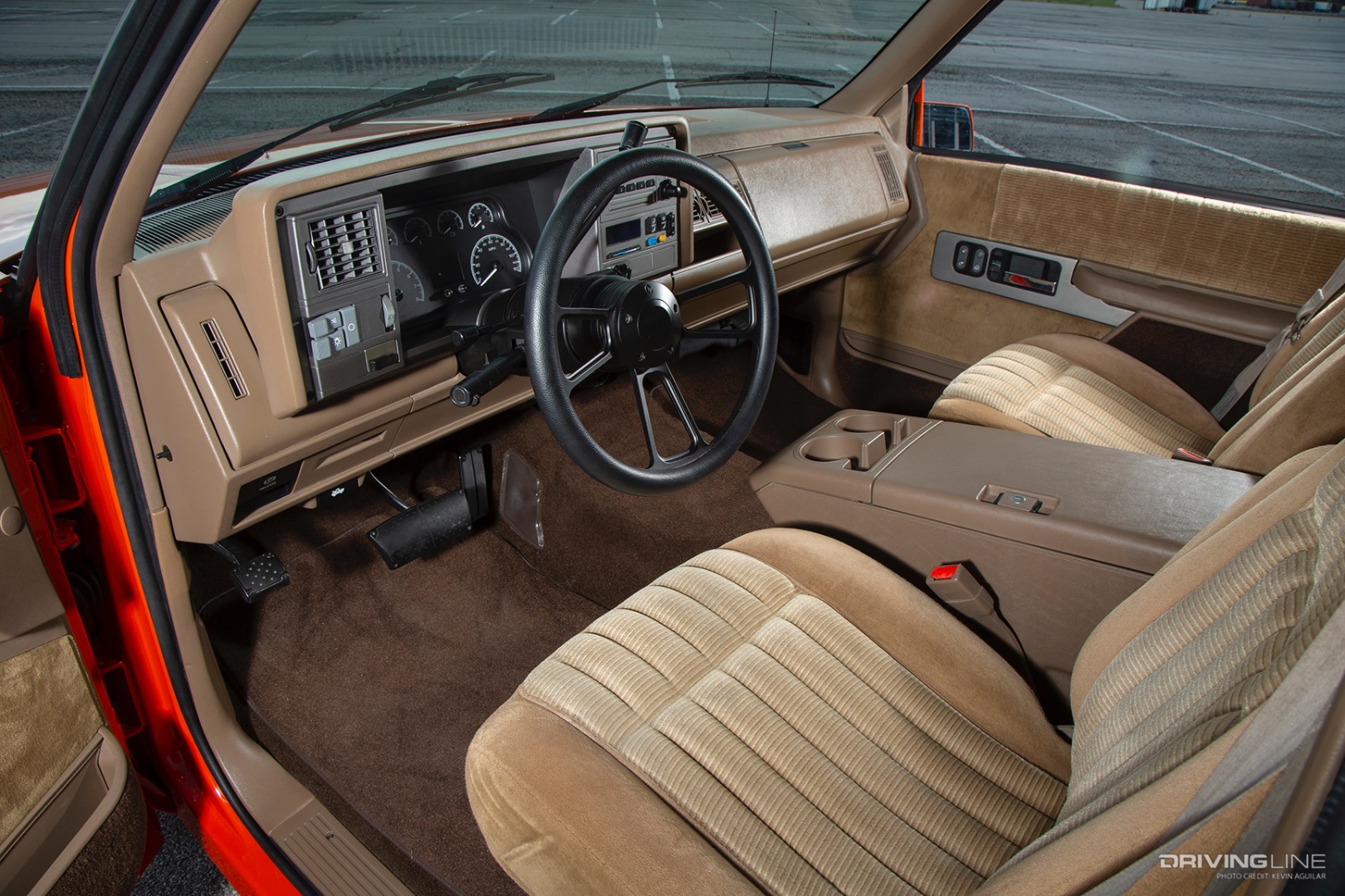 Interior of Jason Hill's OBS Chevy 454 SS Pickup